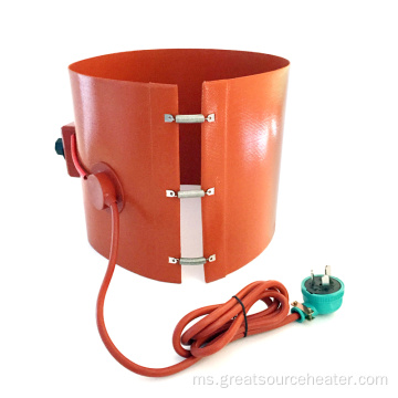 Perindustrian Fleksibel Screw Band Silicone Oil Drum Heater